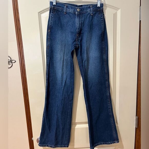DIESEL 90s Mid Rise Wide Leg Blue Jeans Women’s Size 27 - Picture 1 of 7